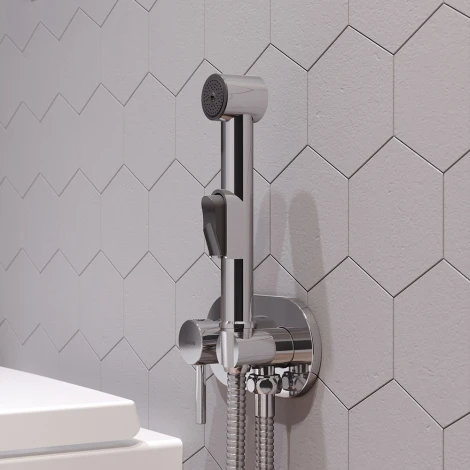 Гигиенический душ Damixa RedBlu Option 212000000 со смесителем, С ВНУТРЕННЕЙ ЧАСТЬЮ