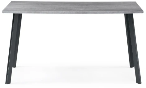 Стол Notta Тринити Лофт 140 25 мм бетон / черный матовый 489619