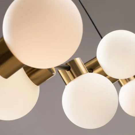 Подвесной светильник Freya Gatsby FR5232PL-06B (220V, на тросе, шарики, молекулы)