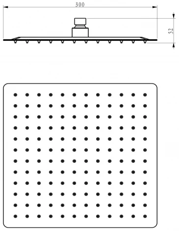 Верхний душ Bien BD34027107 ультратонкий