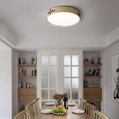 Потолочный светильник круглый Range 3 D72 Light Wood ImperiumLoft Range03 (195543-26) (LED, 220V, круглые)