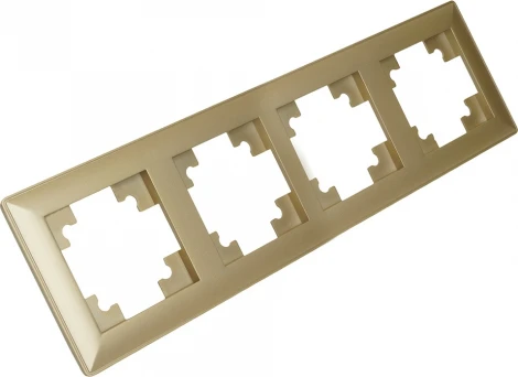 Рамка на 4 поста (золото) Stekker Катрин 49609