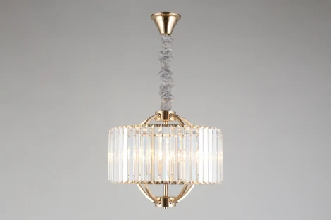 Подвесная люстра Aployt Nela APL.746.13.05 (220V, хрусталь, на цепи, свеча, круглые)