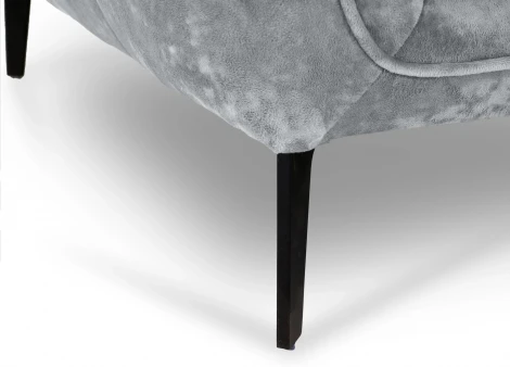 Диван Amsterdam трехместный ОГОГО (арт.786598), (Ткань,Велюр/Светло-серый)