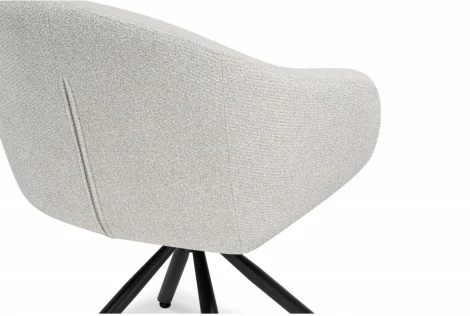 Обеденный стул Woodville Бартон (Металл, Ткань/Черный) арт.621838