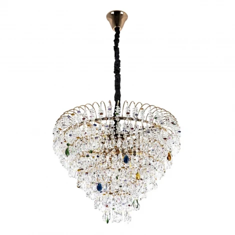 Подвесная люстра хрустальная Modelux MODELUX ML.850.12 GD