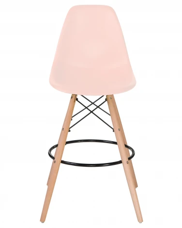 Стул барный DSW BAR (ножки светлый бук, цвет сиденья светло-розовый (PK-02))