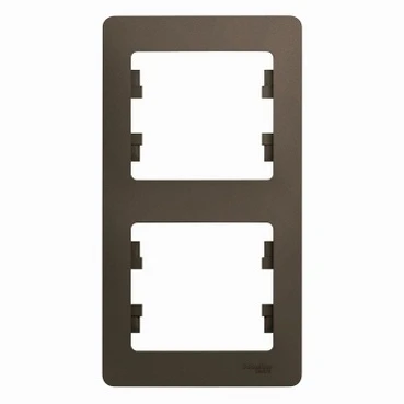 Рамка на 2 поста (шоколад) Systeme Electric Glossa GSL000806