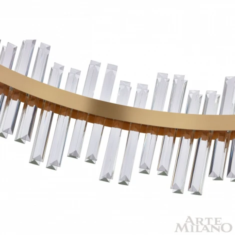 Подвесная люстра Arte Milano Venezia 312033/D800 BS (регулировка яркости, LED, 220V, хрусталь, пульт управления, на тросе, круглые)