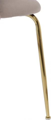 Стул велюр бежевый, мет.ножки 50*53*77см Garda Decor арт.30C-301-1G BG