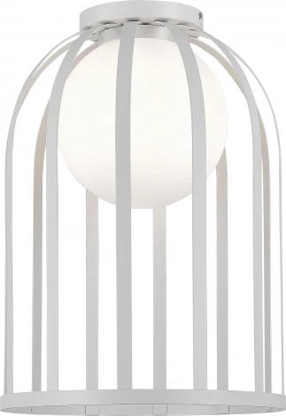 Потолочный светильник круглый ST Luce Nordic SL6129.502.01 Белый/Белый E27 1*60W (220V, шар)