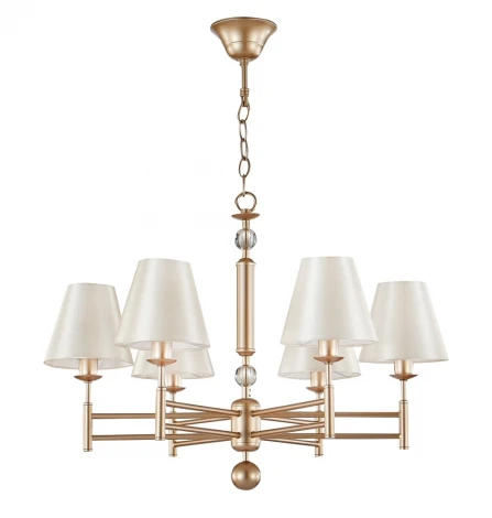 Подвесная люстра Crystal Lux FLAVIO SP6 GOLD (220V, на цепи)