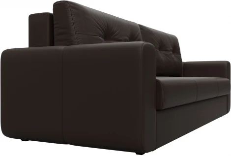 Диван прямой Лига-031 (Коричневый/Экокожа) Лига Диванов арт.121276
