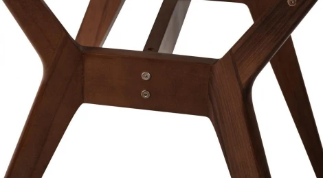 Стол R-Home Нарвик 960*960 Белый Темный орех