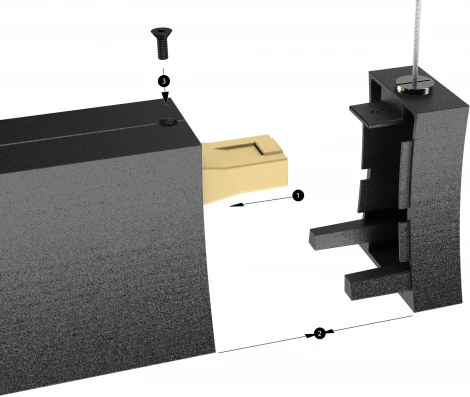 Крепление к потолку с заглушкой для 7554/7555 Mantra Hanok 7556