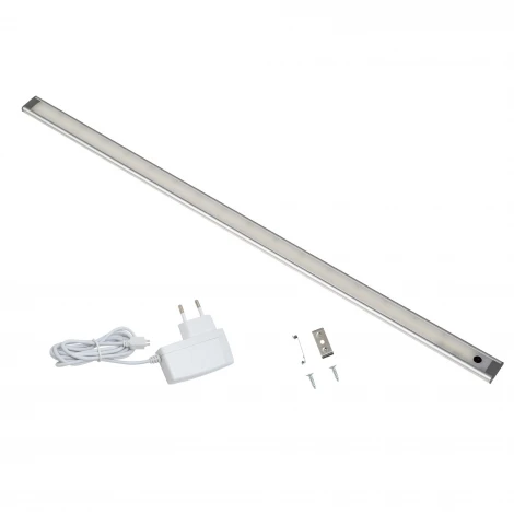 Светильник линейный светодиодный ультратонкий, с бесконтактным выключателем Uniel ULI-F49-8W/4200K SENSOR IP40 SILVER