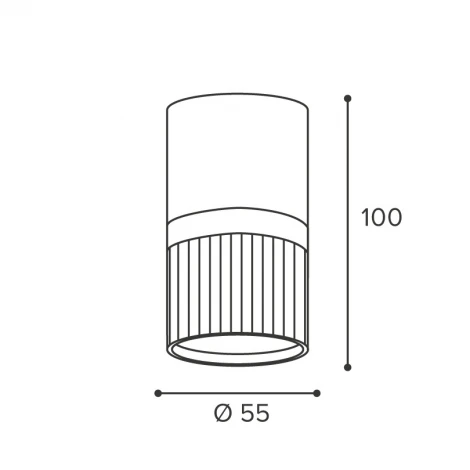 Точечный светильник накладной Wolta WSL-GU10/19BG под лампу GU10 Черный / золотой DUO