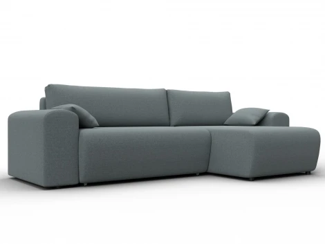 Диван угловой Лига-099 угол универсальный (ДВП,ДСП,ЛДСП,Брус,Фанера/Пластик/Рогожка/Серый) Лига Диванов 133694