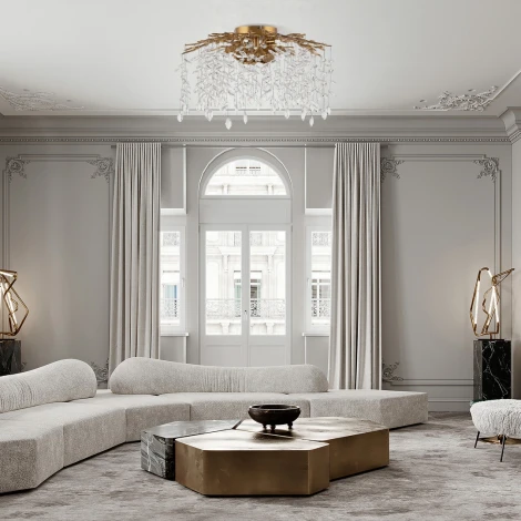 Потолочная люстра хрустальная Arte Milano Milano-3 23312.700.6.G9.B IB (220V)