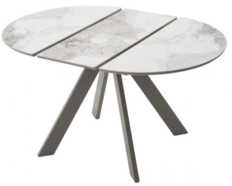 Стол БОНЖУР 100 цвет ПАНДОРА (PANDORA LIGHT), керамика / ЛАТТЕ каркас M-City 64583