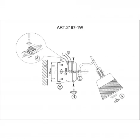Бра F-Promo Eget 2197-1W (220V)