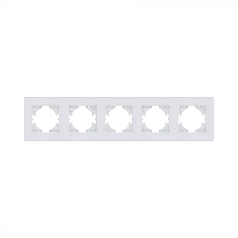 Рамка 5-постовая белый Kollinger Eleganz Acryl EA5WH