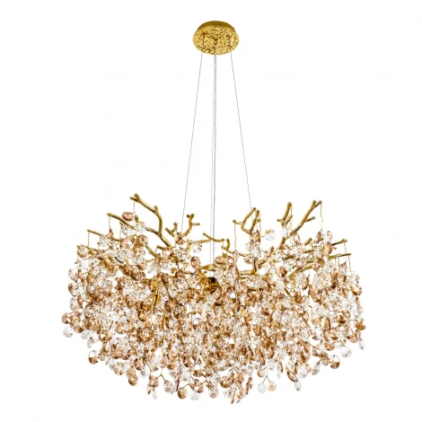 Подвесная люстра хрустальная Modelux MODESTYLE MS.2112.760 GD