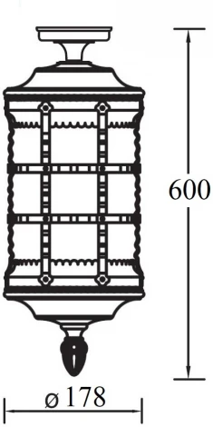 Потолочный светильник уличный Oasis Light BARSELONA 81205A cover Gb