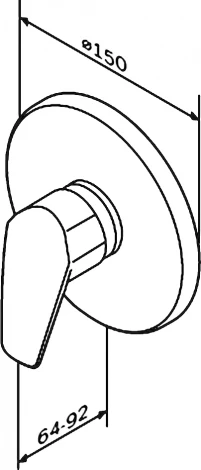 Смеситель Am.Pm Gem F9075000 для душа