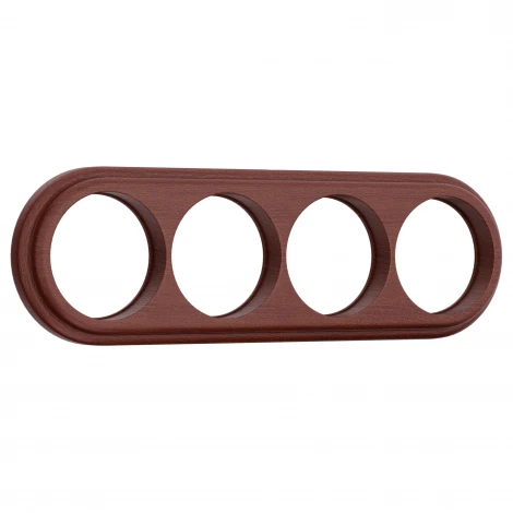 Рамка на 4 поста (итальянский орех) WL15-frame-04 (a040272)