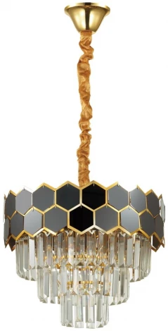 Подвесная люстра Kaz 5231/6 золотой, коричневый E14 6*40W (220V, на цепи, круглые)