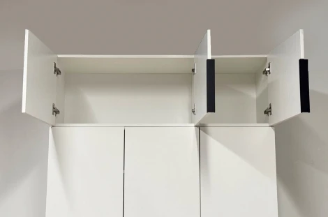 Антресоль трехдверная L1200 Баско Mebelson (ЛДСП/Светлое дерево) арт.173775,2552