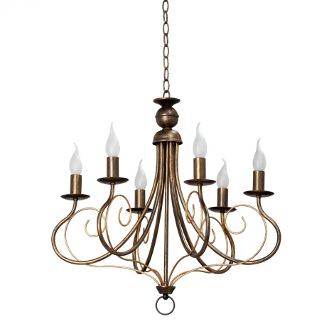 Подвесная люстра Vitaluce V1477/6 (220V, на цепи, свеча)