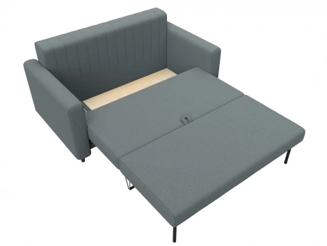 Диван прямой Лига-070 (ЛДСП,Брус,Фанера/Дерево/Рогожка/Серый) Лига Диванов 129647