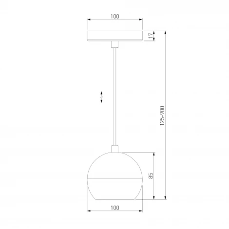 Подвесной светильник Elektrostandard DLS023 (LED, 220V, на проводе, шар)