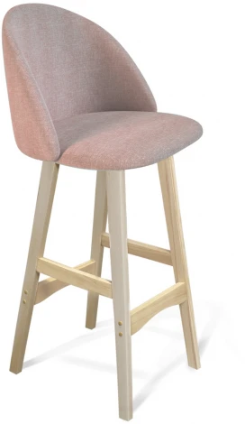 Стул барный SHT-ST35/S65 розовый десерт/прозрачный лак Sheffilton 2943700101