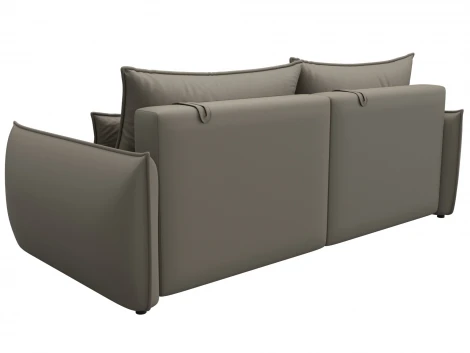 Диван прямой Лига-051 НПБ (ЛДСП,Брус,Фанера/Пластик/Экокожа/Бежевый) Лига Диванов 129878