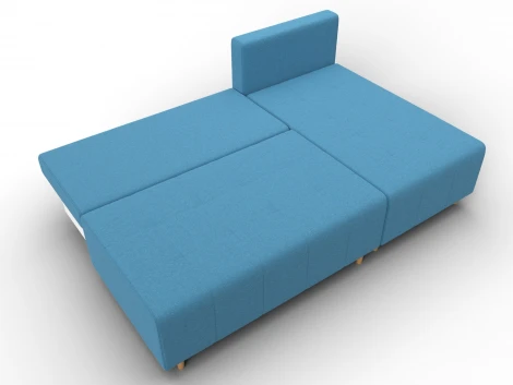 Диван угловой Лига-102 угол универсальный (ДСП,Брус,Фанера,Рогожка/Голубой) Лига Диванов 134798