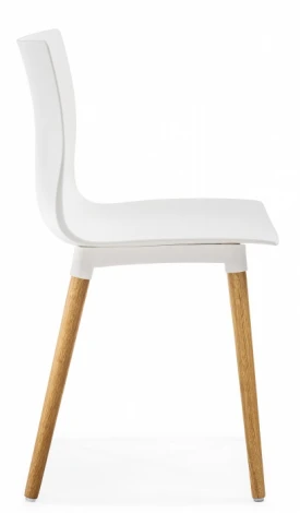 Обеденный стул Woodville Кобе (Массив дерева, Пластик) арт.589905