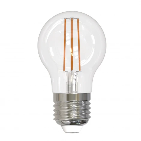 Лампочка светодиодная шар прозрачная E27 11W 3000K Uniel LED-G45-11W/3000K/E27/CL PLS02WH