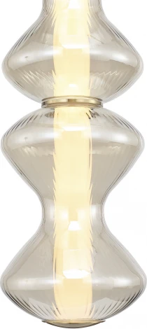 Подвесной светильник ST Luce Spine SL6136.213.01 золото/коньячный LED 1*18W 3000K (220V, на проводе)