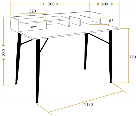Cтол WD-13 burnt Tetchair 19171