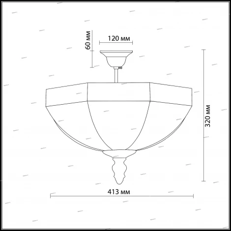 Потолочная люстра Odeon Light Valso 2344/3B