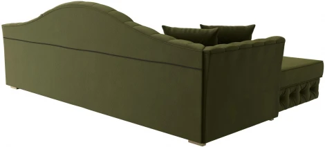 Диван угловой Артис левый угол (Зеленый/Микровельвет) Лига Диванов арт.121596L