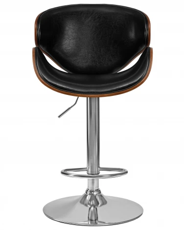 Набор 2 шт стул барный DOBRIN KARTER (коричневое дерево, чёрный)