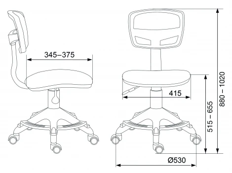 Кресло детское Бюрократ CH-299-F мультиколор абстракция сетка/ткань крестовина пластик подст.для ног