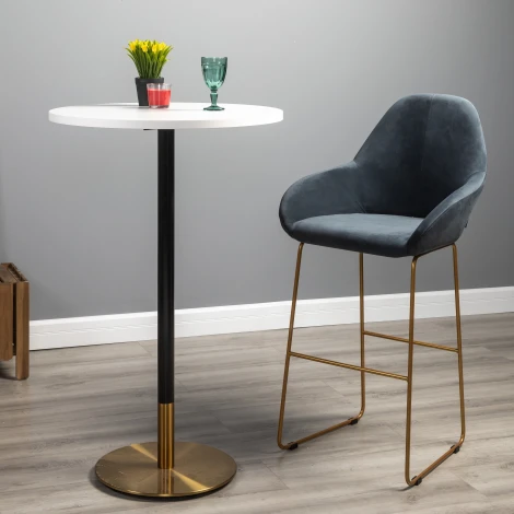 Кресло Бар. Kent Diag grey/Линк золото R-Home арт.410219131h_Diaggrey_золото_БАР