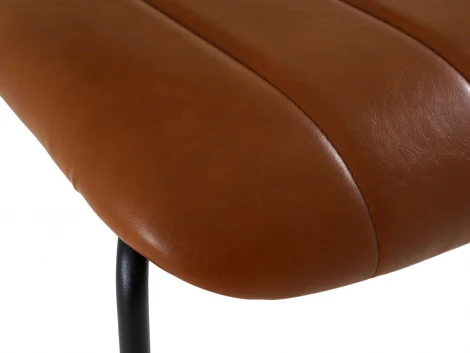 Обеденный стул Stem ОГОГО Обстановочка! (Экокожа/Коричневый,Черный) арт.930817