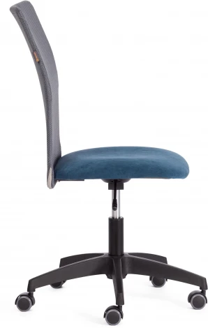 Компьютерное кресло игровое Tetchair START (Флок,Ткань/Синий,Серый) 21294