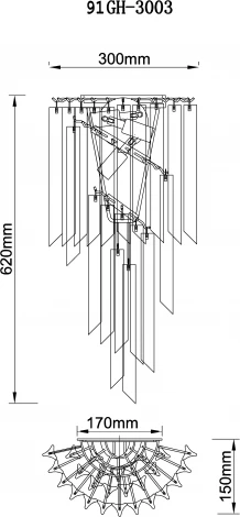 Бра Garda Decor 91GH-3003 (220V)
